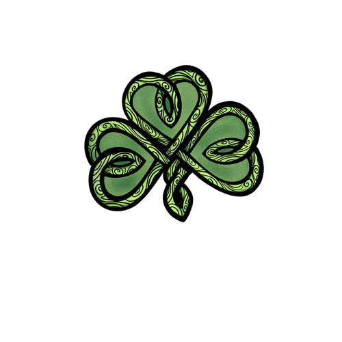 Knotwork Shamrock sticker