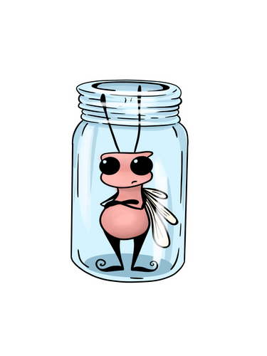Doodlebug Stuck Sticker