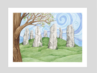 Spring Ogham Stones