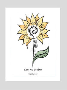 Ogham Sunflower