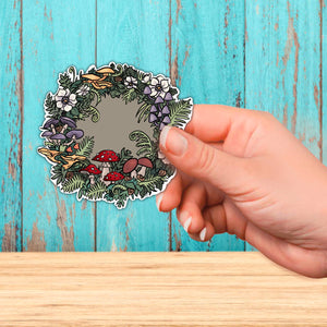 Mushroom wreath Sticker