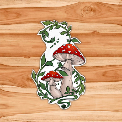 Amanita and Vine Sticker