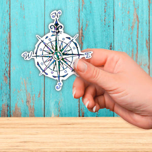 Compass Rose Sticker